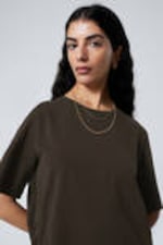 Dark Brown - Perfect Boxy T-shirt - 1