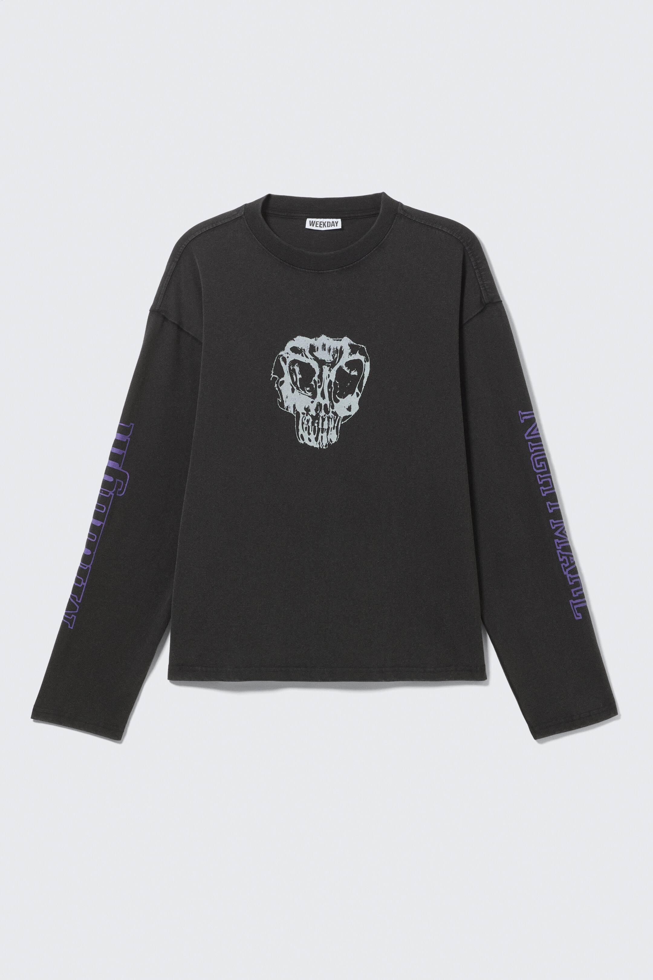 Nagyobb kép megtekintése: Great Boxy Graphic Long Sleeve T-shirt - Fekete - Midnight Nightmare - FÉRFI | H&M HU 5