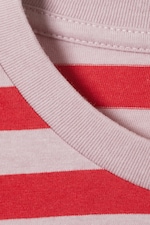 Red & Pink Stripes - Long-Sleeved Cotton T-shirt - 4