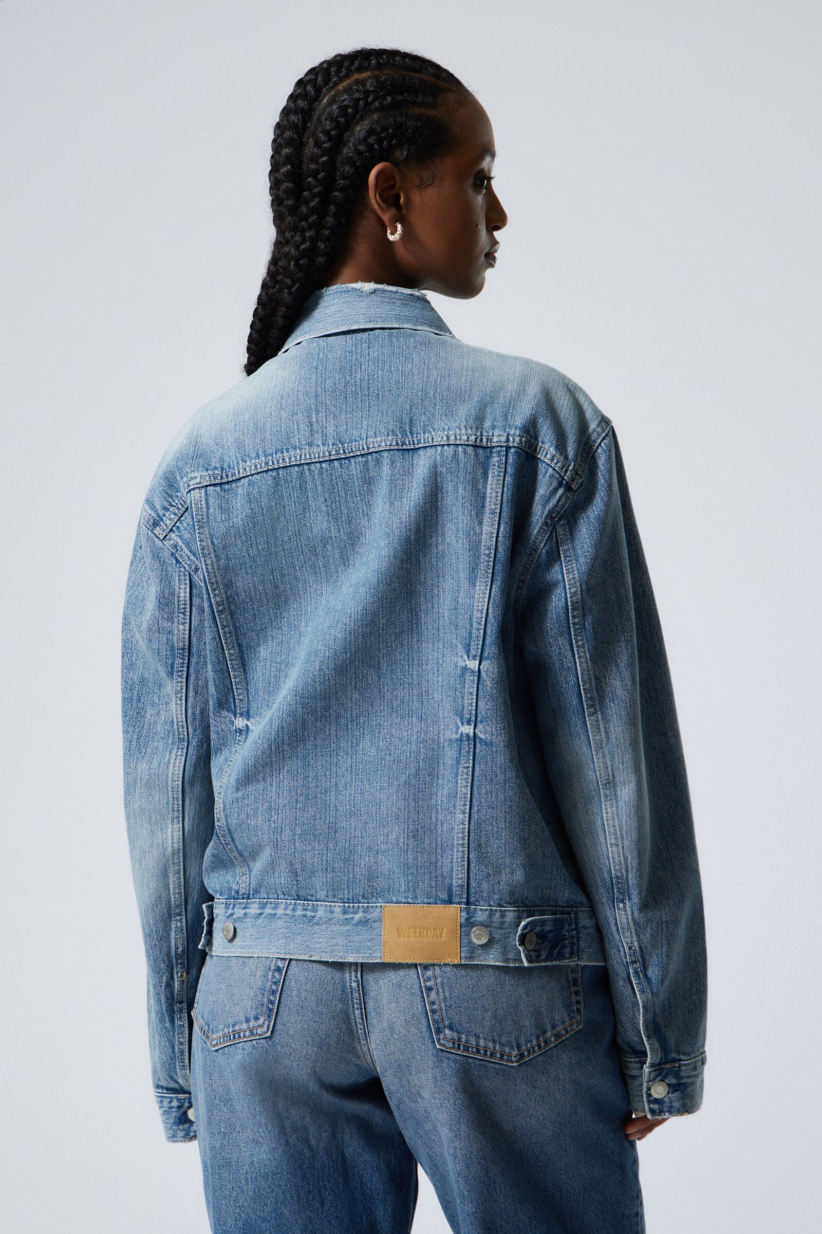 その他 AT DENIM JKT 161 44 BLUE 9zero1 mid denim jacket Medium blue | Replay Jeans