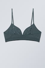 Dark Turquoise - Cat Soft Triangle Bra - 1
