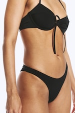 Schwarz - Mini-Bikinihöschen im Brazilian Cut - 1
