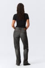 Mine Grey - Medium Grey - Arrow Low Rise Regular Straight Leg Jeans - 3