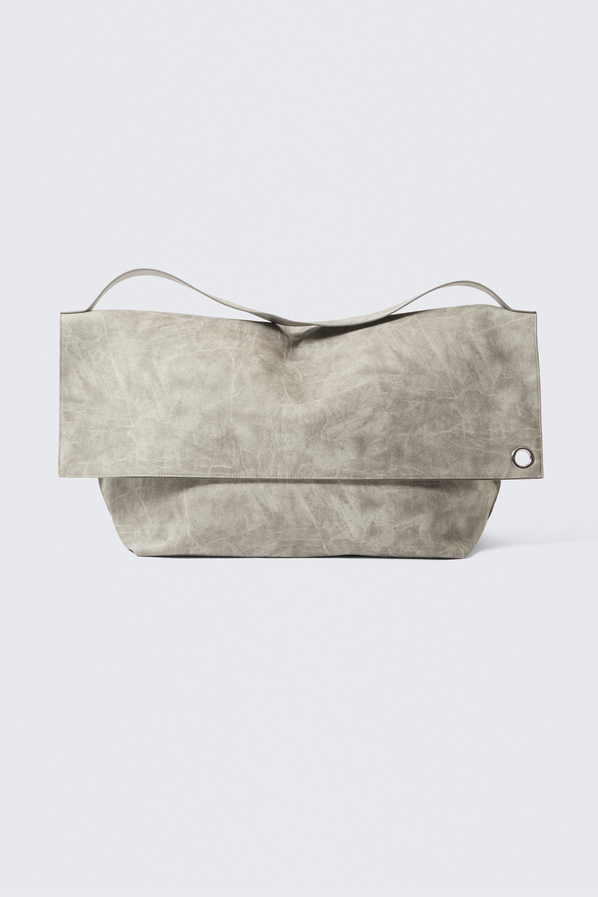 Light Dusty Mole - Large Faux Leather Clutch Bag - 1