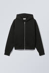 simon scuba zip hoodie - Black | Weekday WW