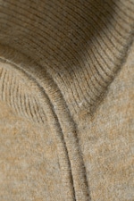 Dunkelbeige - Strickjacke Mattias mit regulärer Passform - 1