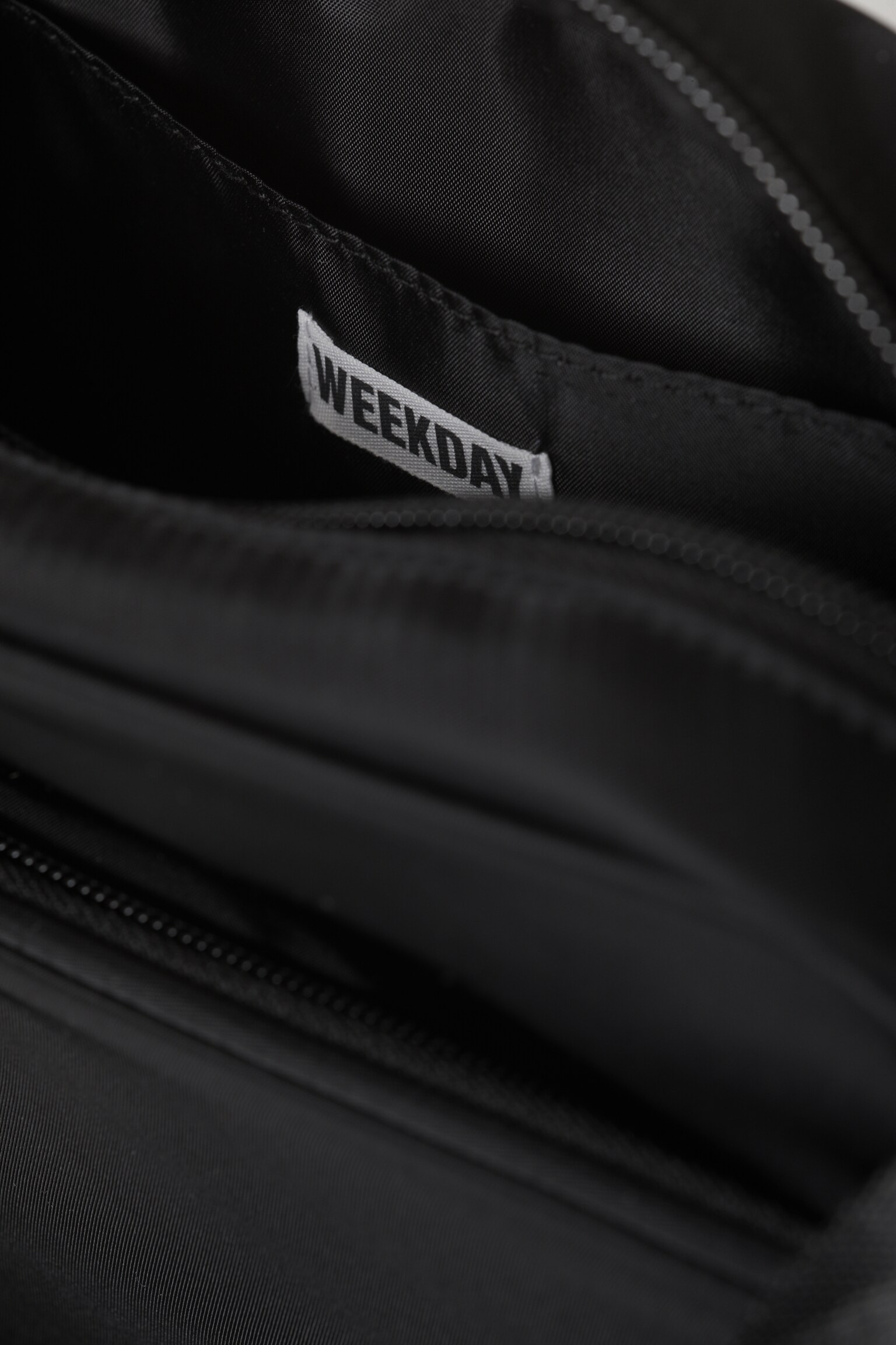 Compact Unisex Crossbody Bag - Black/Dark Mole - 3
