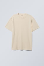 Oat Melange - Oversized Linen Mix T-Shirt - 0