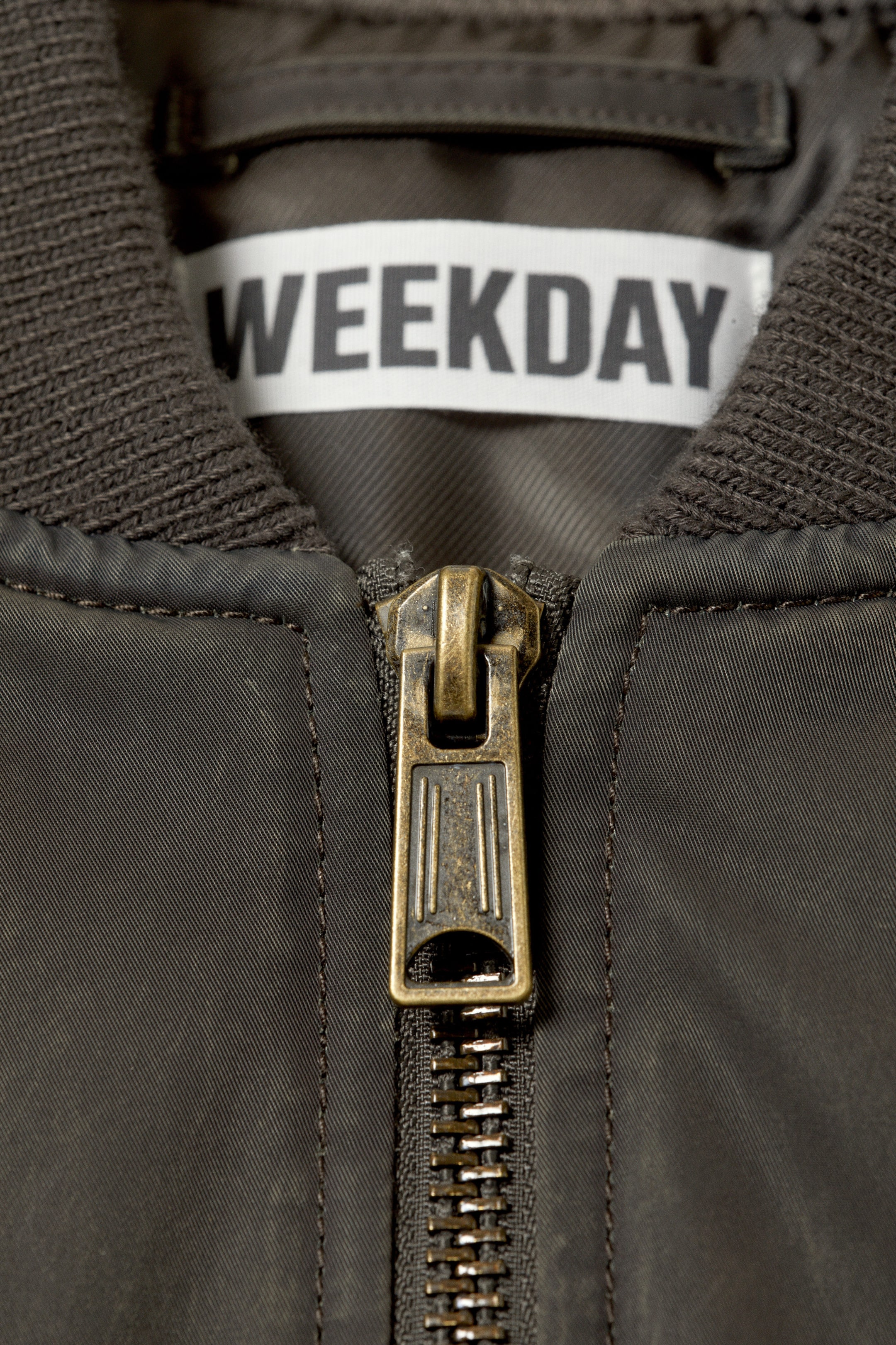 Dusty Mole - Oversized Twill Bomber Jacket - 5