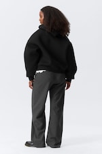 Black - Oversized Scuba Hoodie - 3
