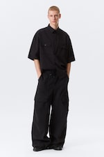 Black - RAEL KADE PARACHUTE TROUSERS - 0