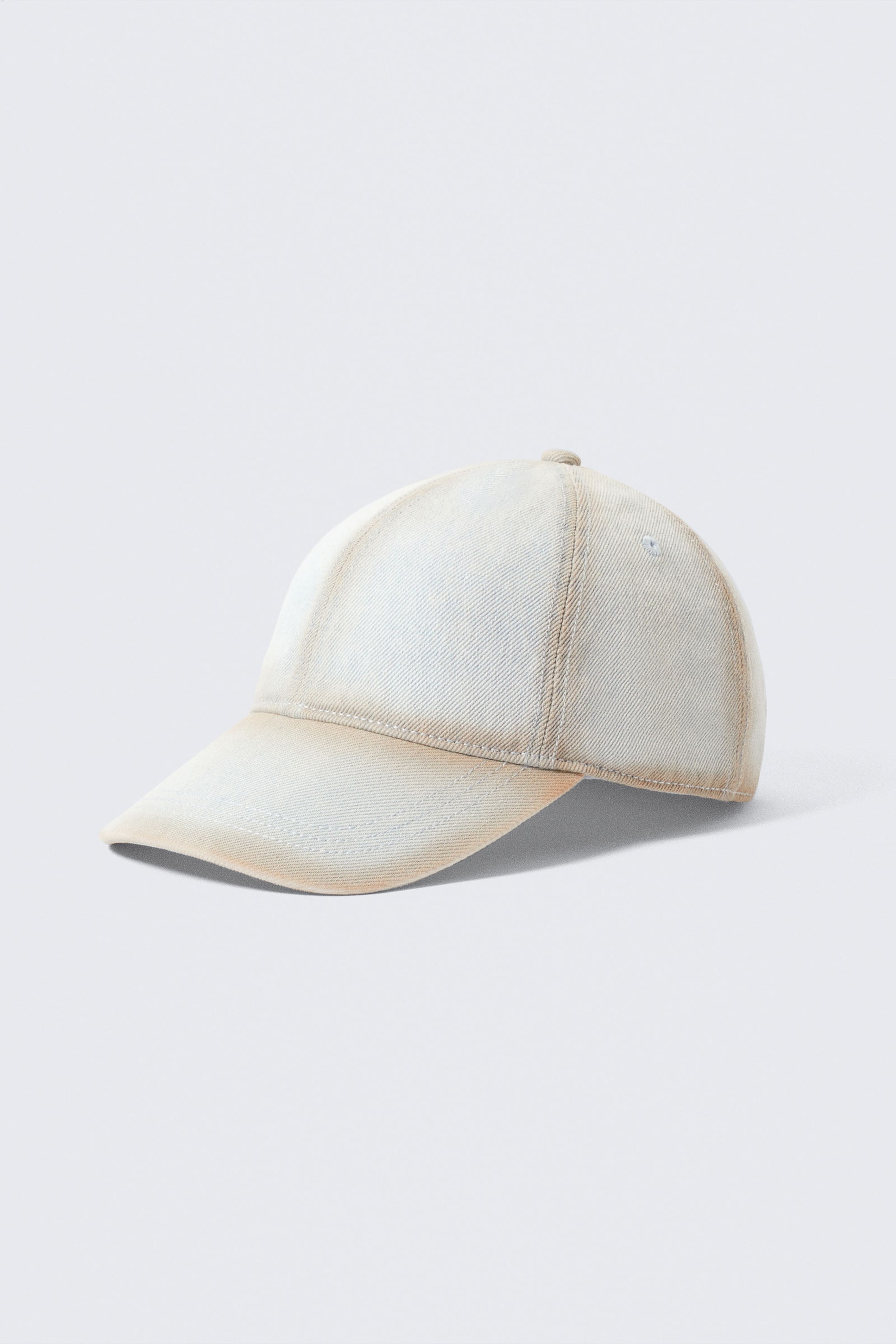 White - Baseball Denim Cap - 1