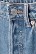 90s Blue - Medium Blue - Pin Mid Rise Regular Straight Leg Jeans - 1