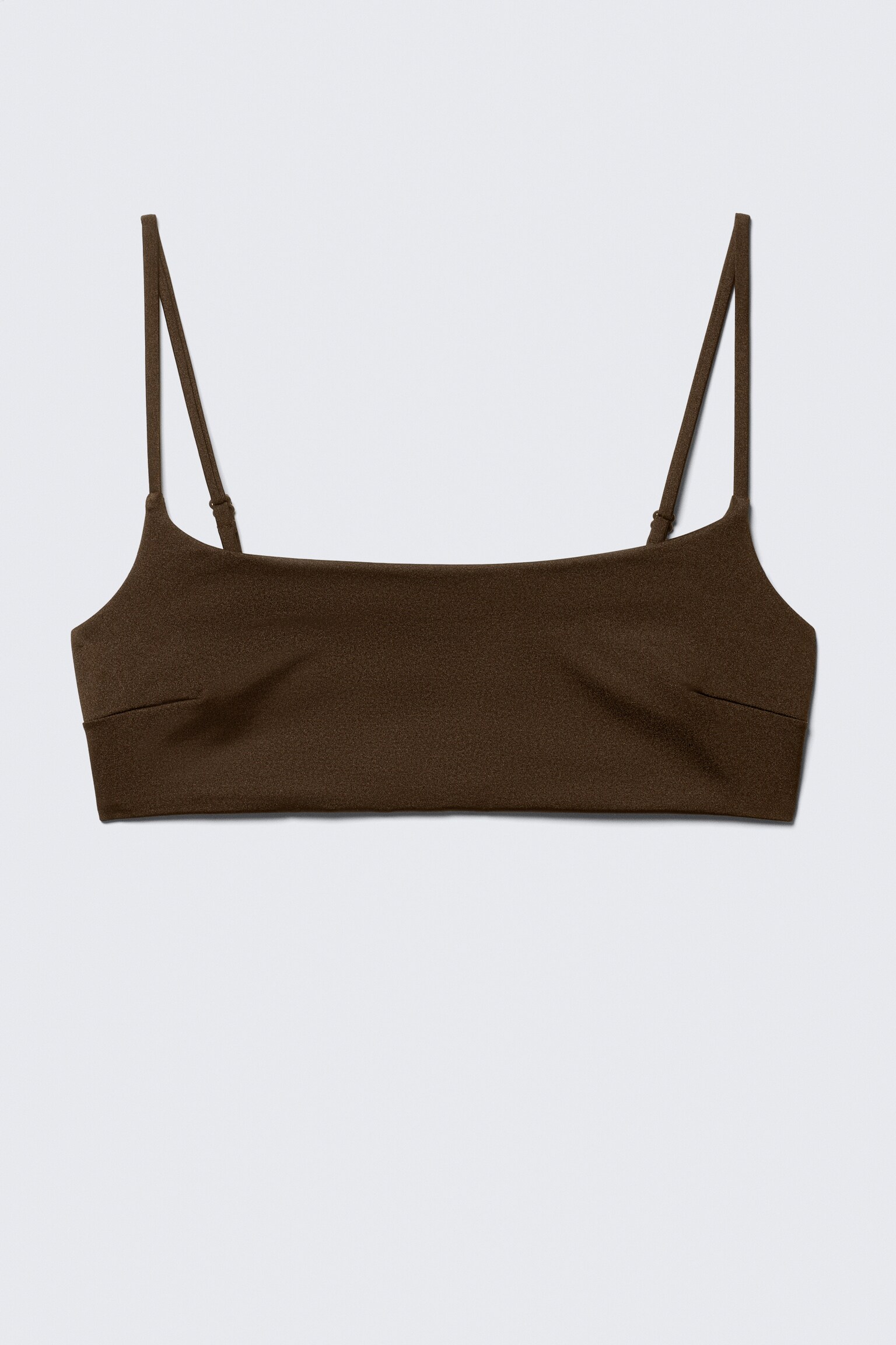 Slipover-Bikinioberteil - Dunkelbraun/Dunkelblau