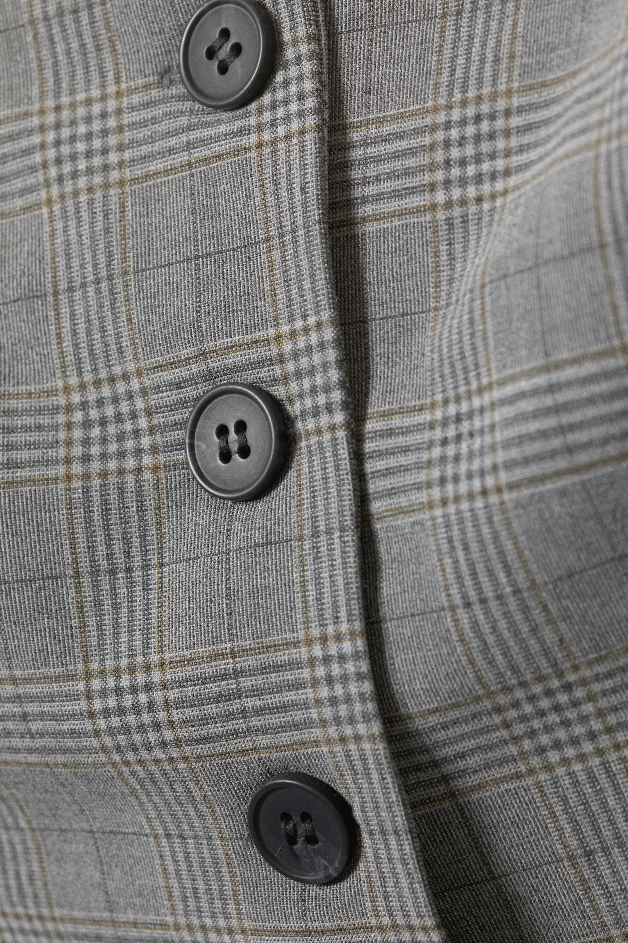 Agrandir l'image: Haut de tailleur encolure carrée - Carreaux taupe foncé - FEMME | H&M BE 2