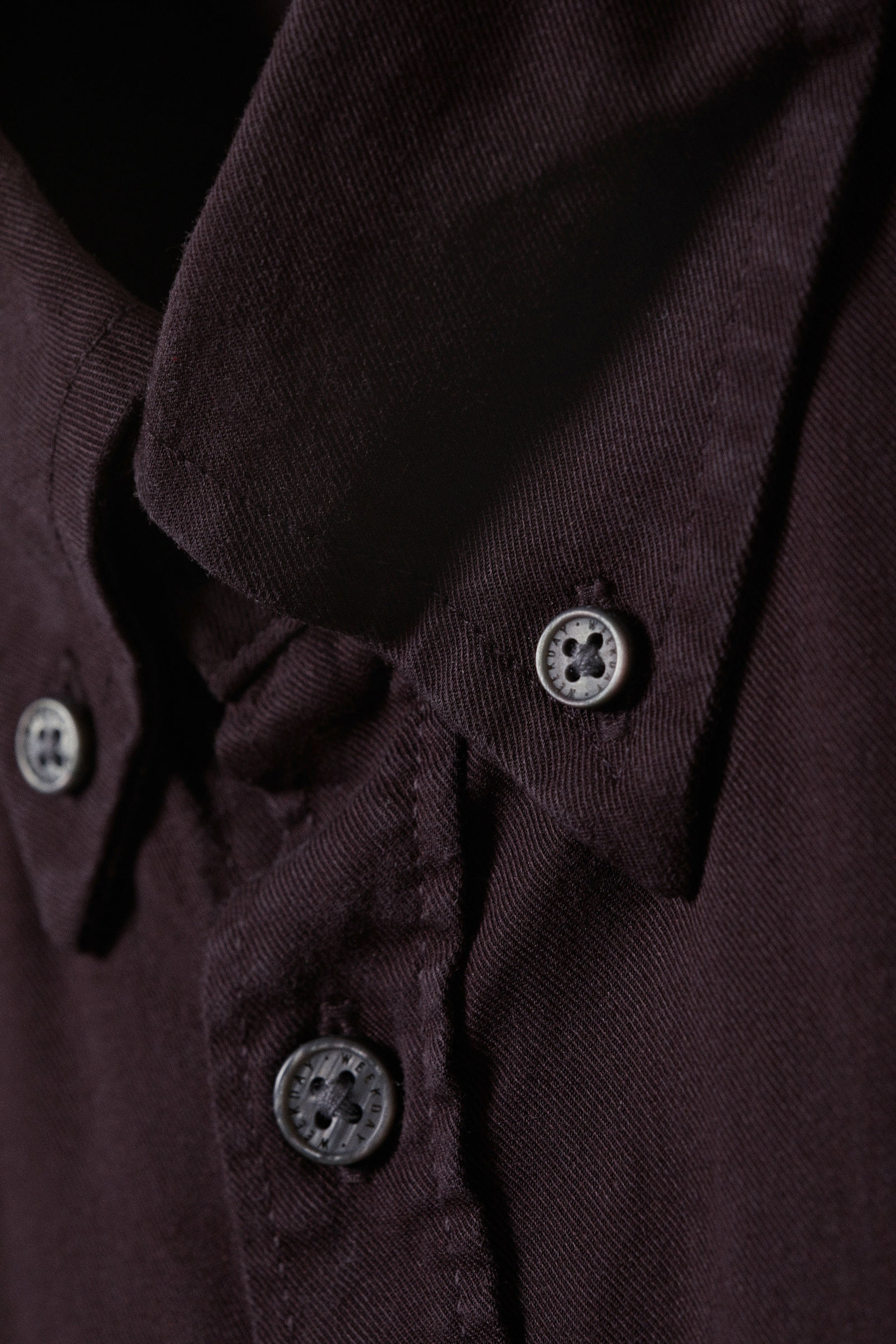 Dark Brown - Oversized Draped Boxy Short-Sleeved Shirt - 5