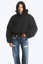 Black - Clean puffer jacket - 3