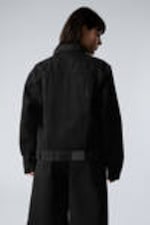 Black Rinse - Black - Relaxed Fit Denim Jacket - 8