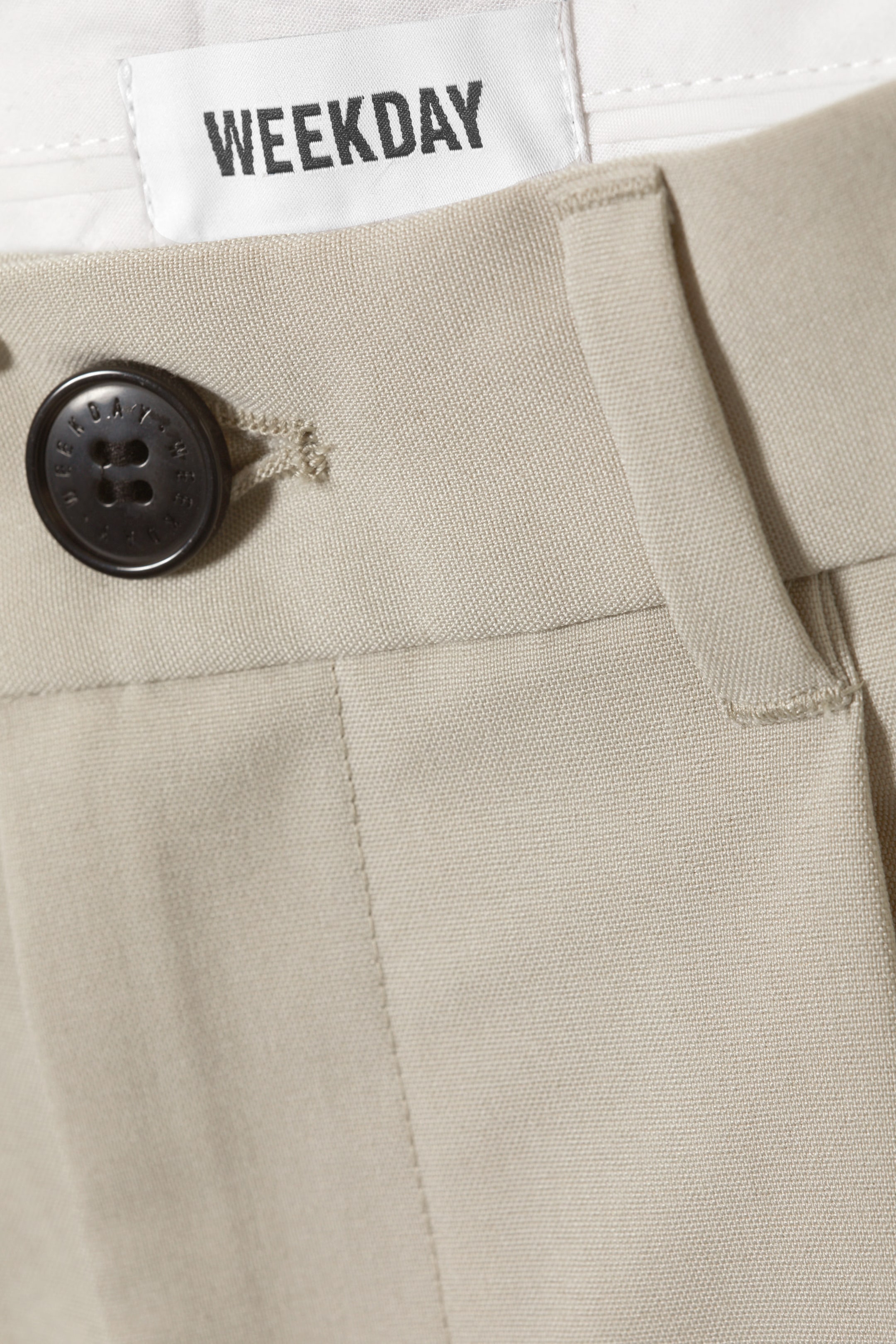 Beige - Uno - Weite Anzughose - 1