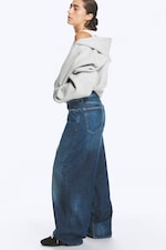 Lightning Blue - Bleu moyen - Andromeda jean baggy ample taille basse - 3