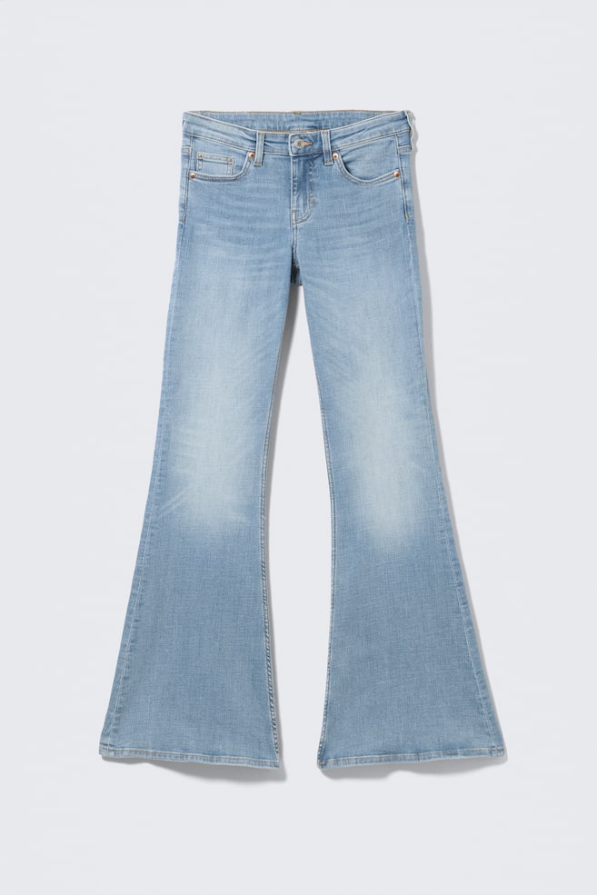 Katsumi Low Rise Slim Flared Jeans - Climb Blue - Light Blue - 1