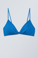 Helderblauw - Voorgevormde beha van zacht modal - 0