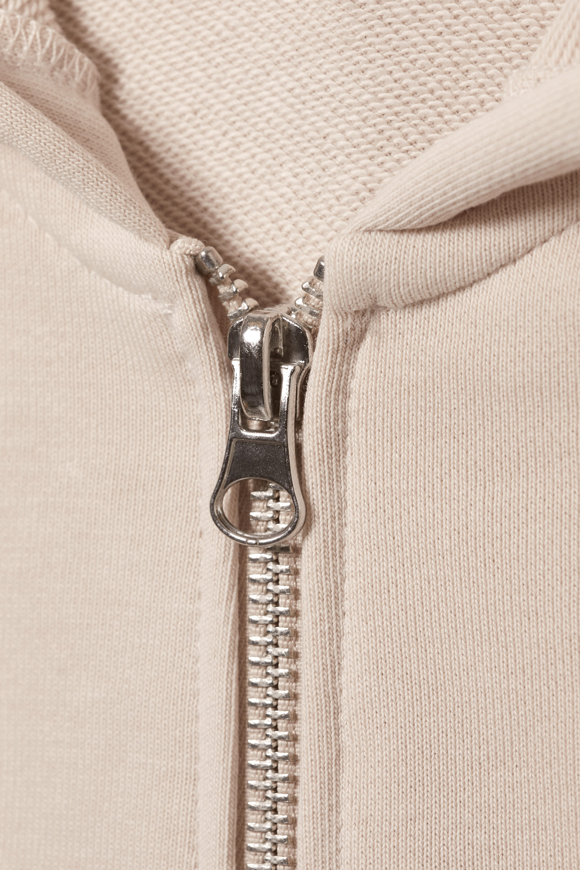 Dusty Cream - FITTED ZIP HOODIE - 4