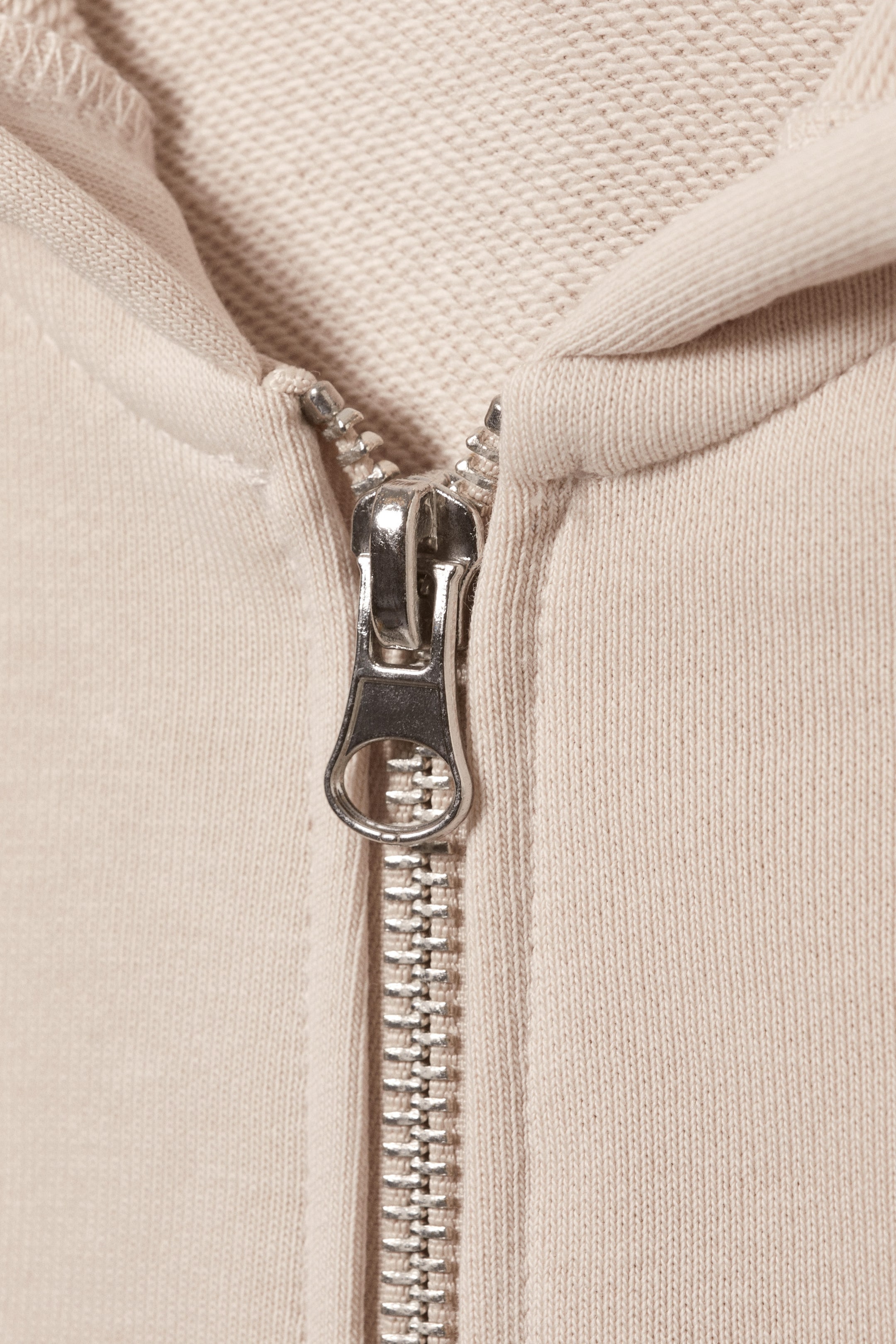 Dusty Cream - FITTED ZIP HOODIE - 4