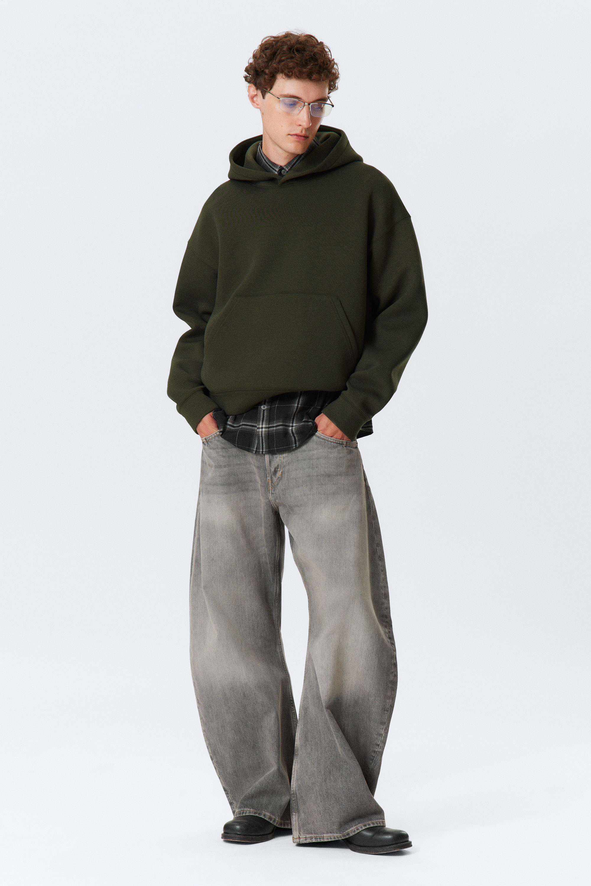 Dark Khaki Green - Simon Scuba Hoodie - 2