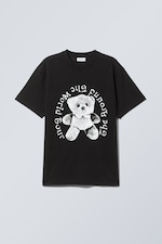 World Tour - Oversized Graphic Printed T-shirt - 0