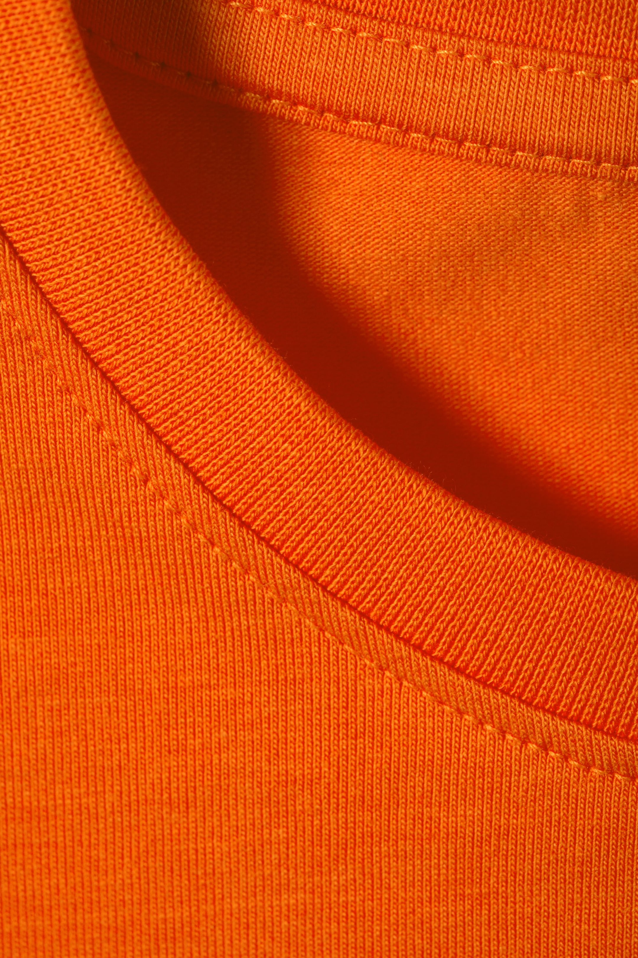 Orange - Langärmliges Mini-Crop-Top - 1