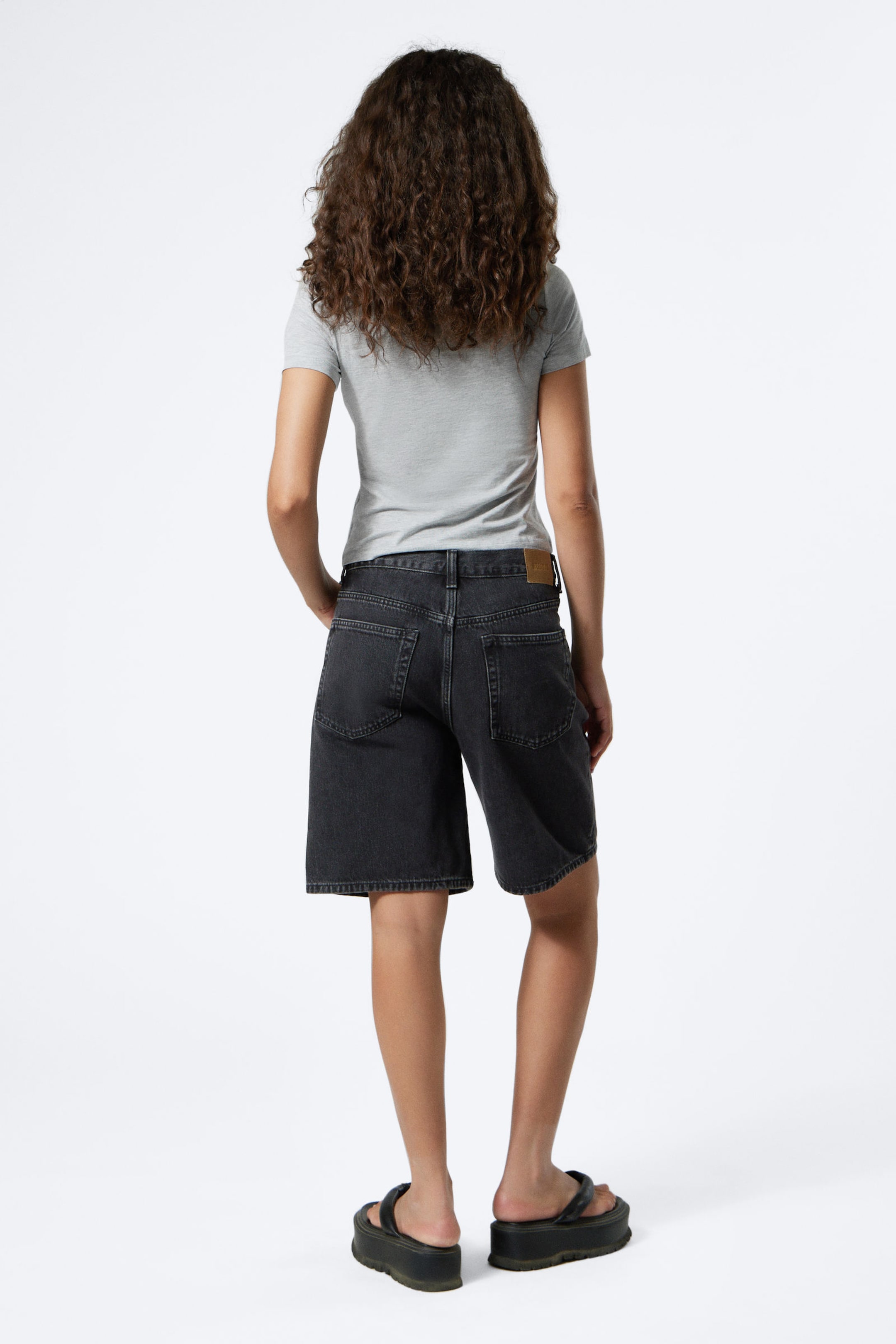 Tuned Black - Galaxy Denim Shorts - 7