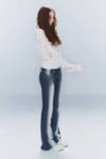 Blue Spray - Medium Blue - Booty Bei Low Waist Skinny Bootcut Jeans - 1