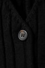 Black - Rib-Knitted V-neck Vest - 4