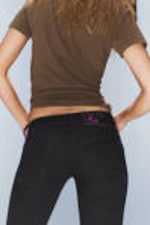 Waschung "Black Top" - Booty Bei – Low Waist Skinny Bootcut Jeans - 3