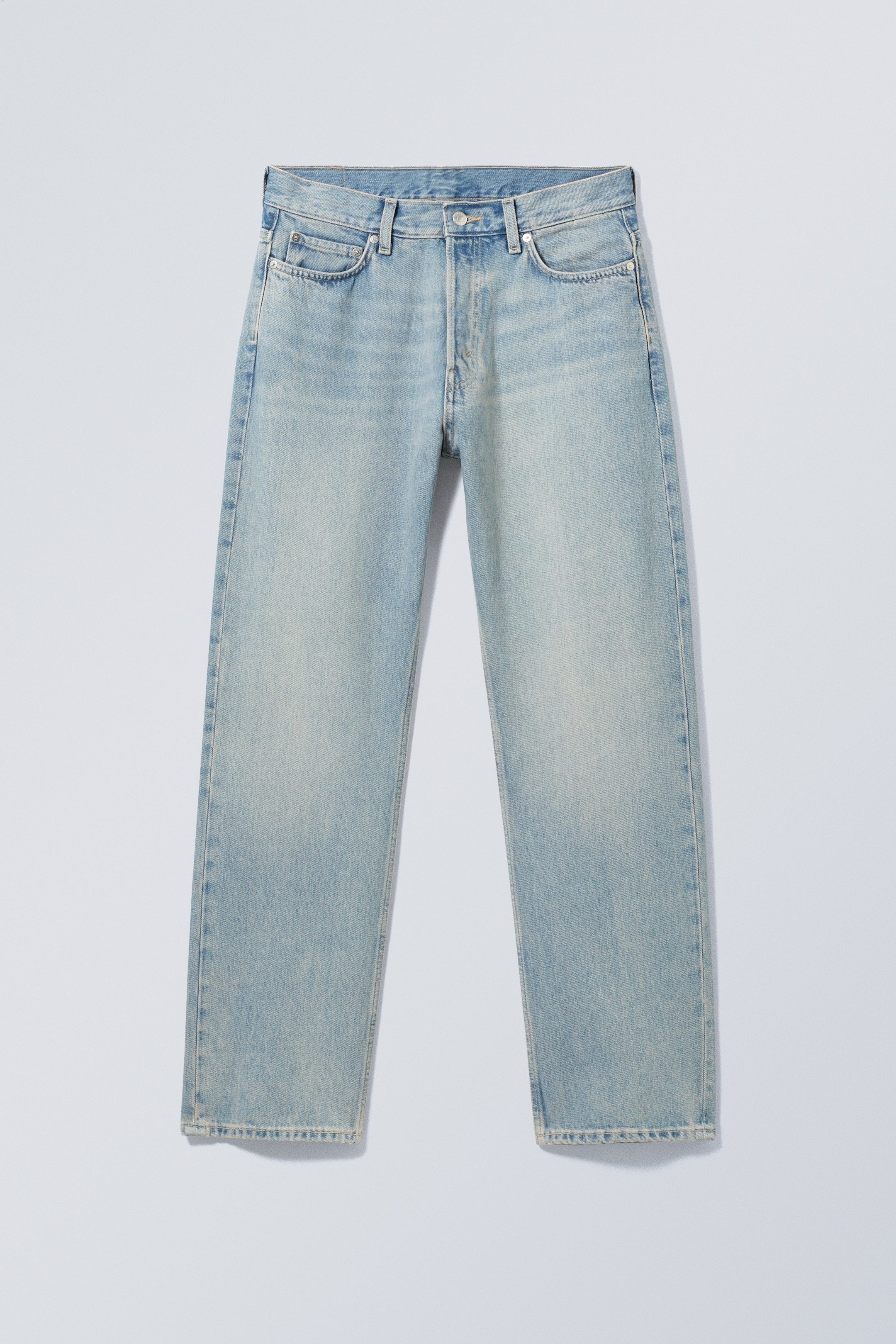 Verona blue - Space avslappet rett jeans med mellomhøyt liv - 5