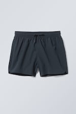 Dunkelblau - Strukturierte, mittellange Badeshorts - 0