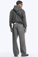 Gris foncé - Pantalon en textile façon néoprène Loose Fit - 3