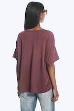 Dark Lilac - Gjennomsiktig avslappet boxy t-skjorte - 2