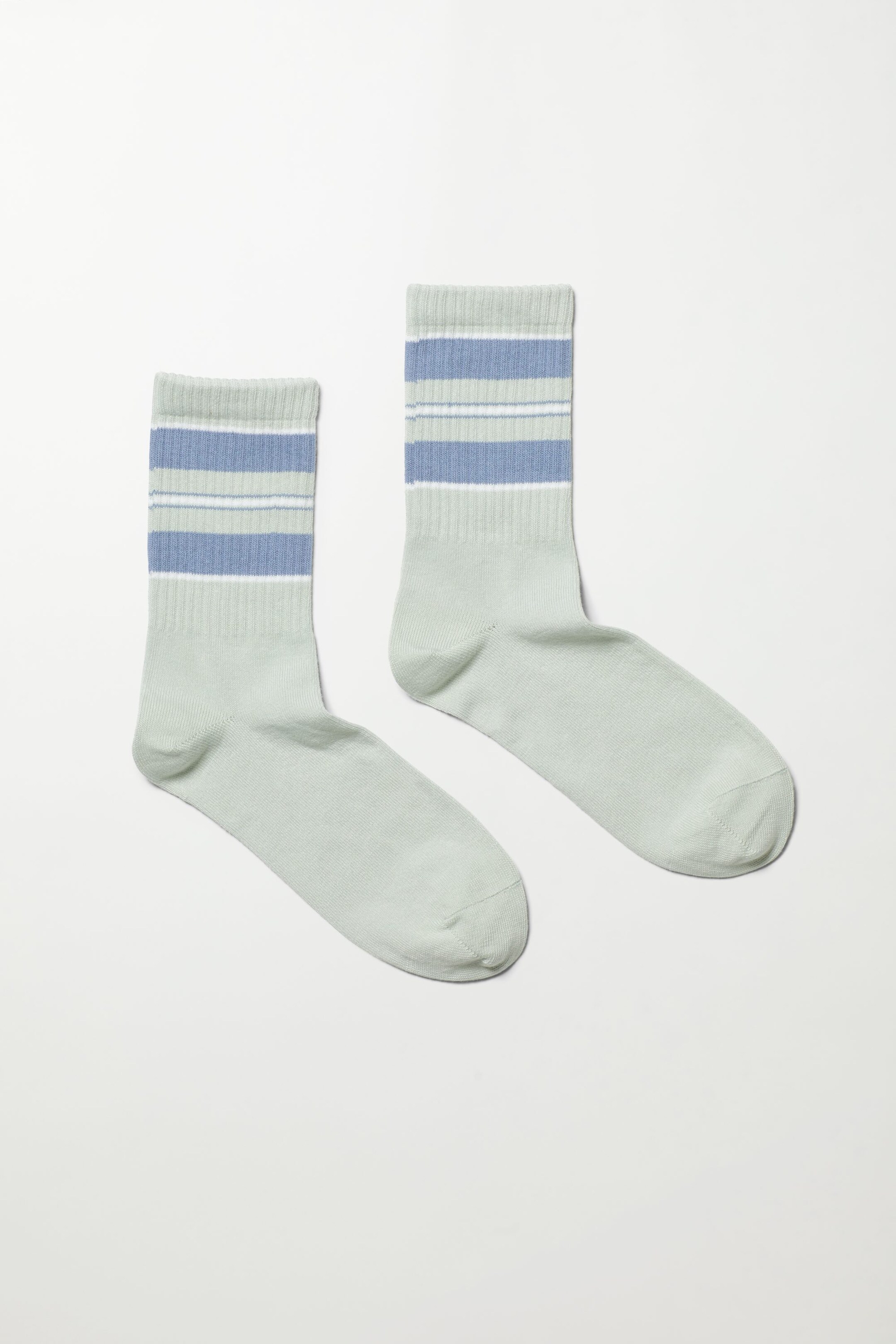 Lilac Stripes - Sport Striped Socks - 0