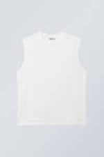 White - Boxy Tank Top - 0