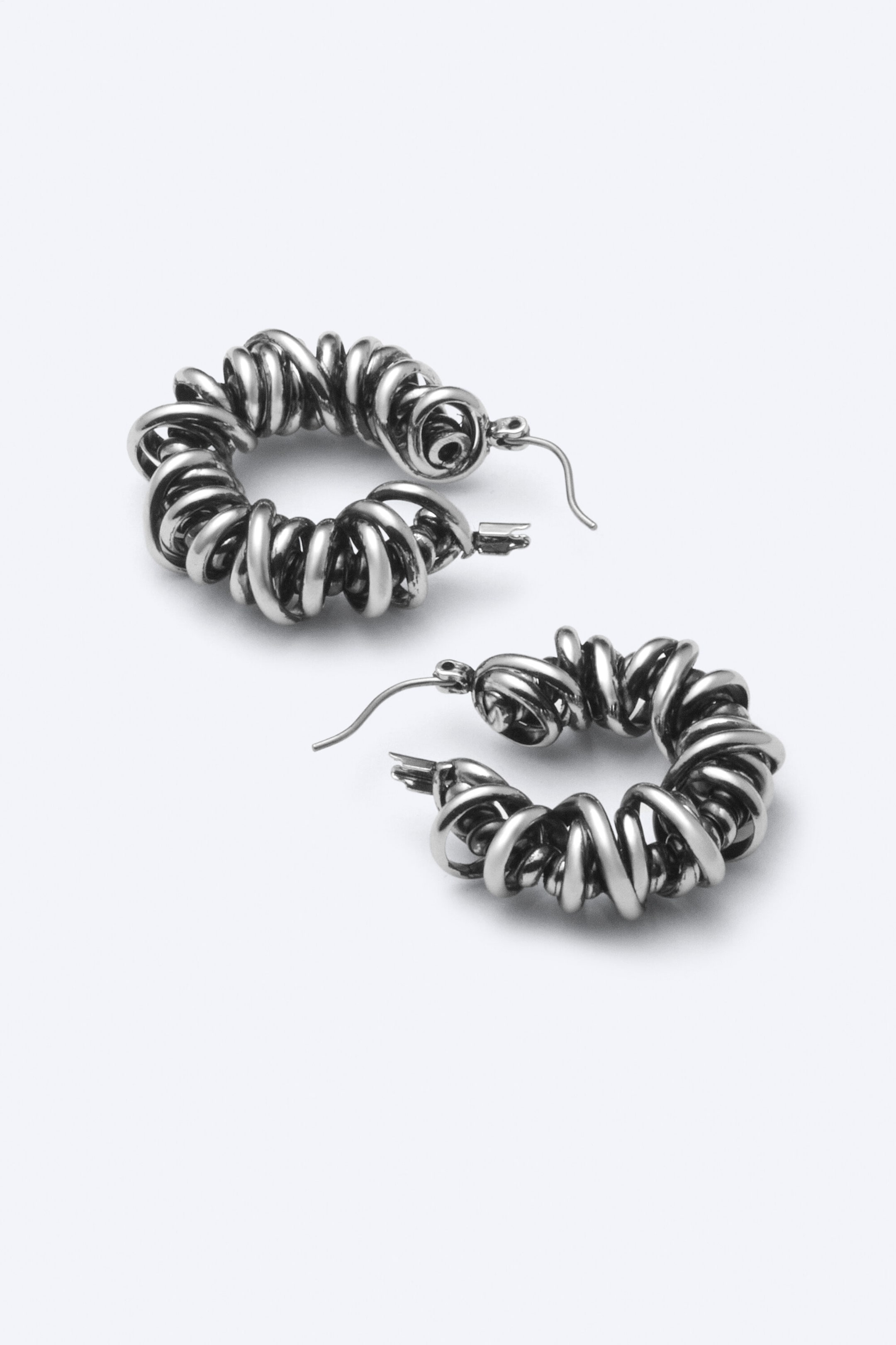Silver - Wired Earrings - 2