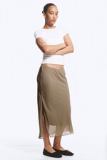 Dusty Mole - Low Rise Midi Skirt - 1