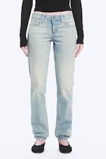 Broken Blue – lyseblå - Nail slim-fit jeans med lavt liv og rette ben - 2