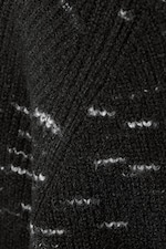 Svartmelerad - Ledig raglan tröja - 1