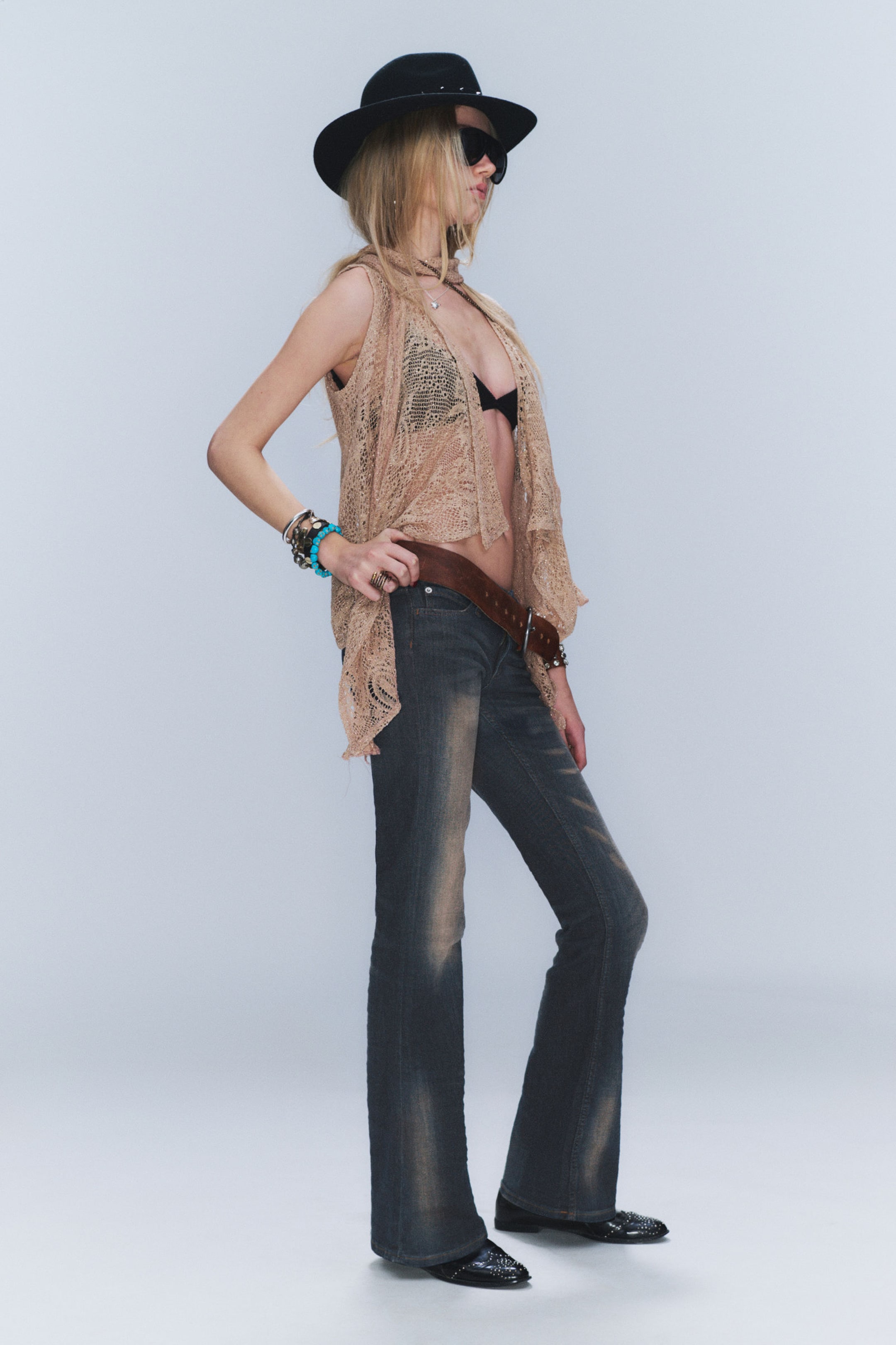 #4C5164 - Booty Bei Low Waist Skinny Bootcut Jeans - 2