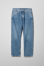 Meerblau - Space Mid Waist Relaxed Straight Jeans - 0