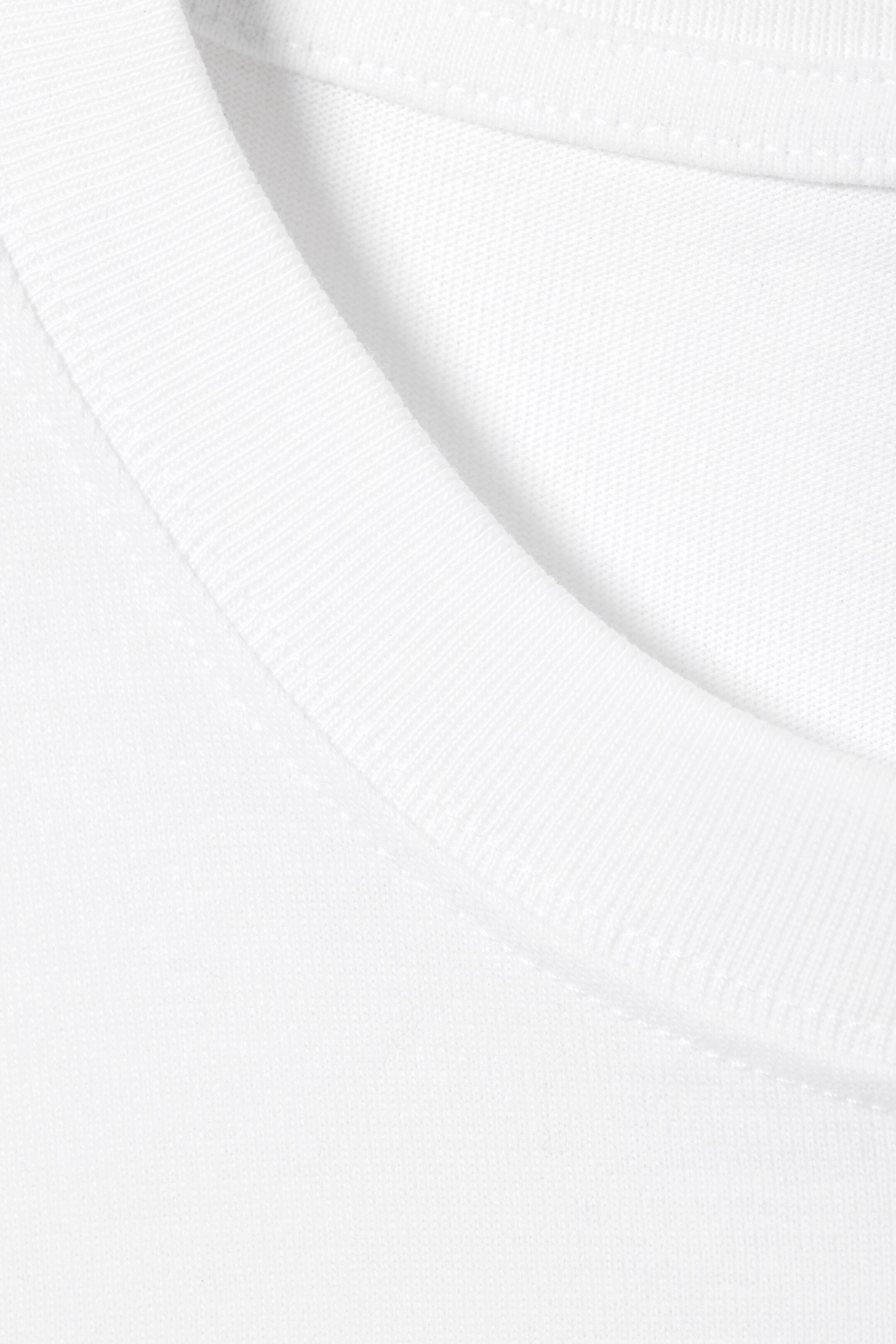 Se større billede: Great boxy T-shirt med lange ærmer - Hvid - HERRE | H&M DK 5