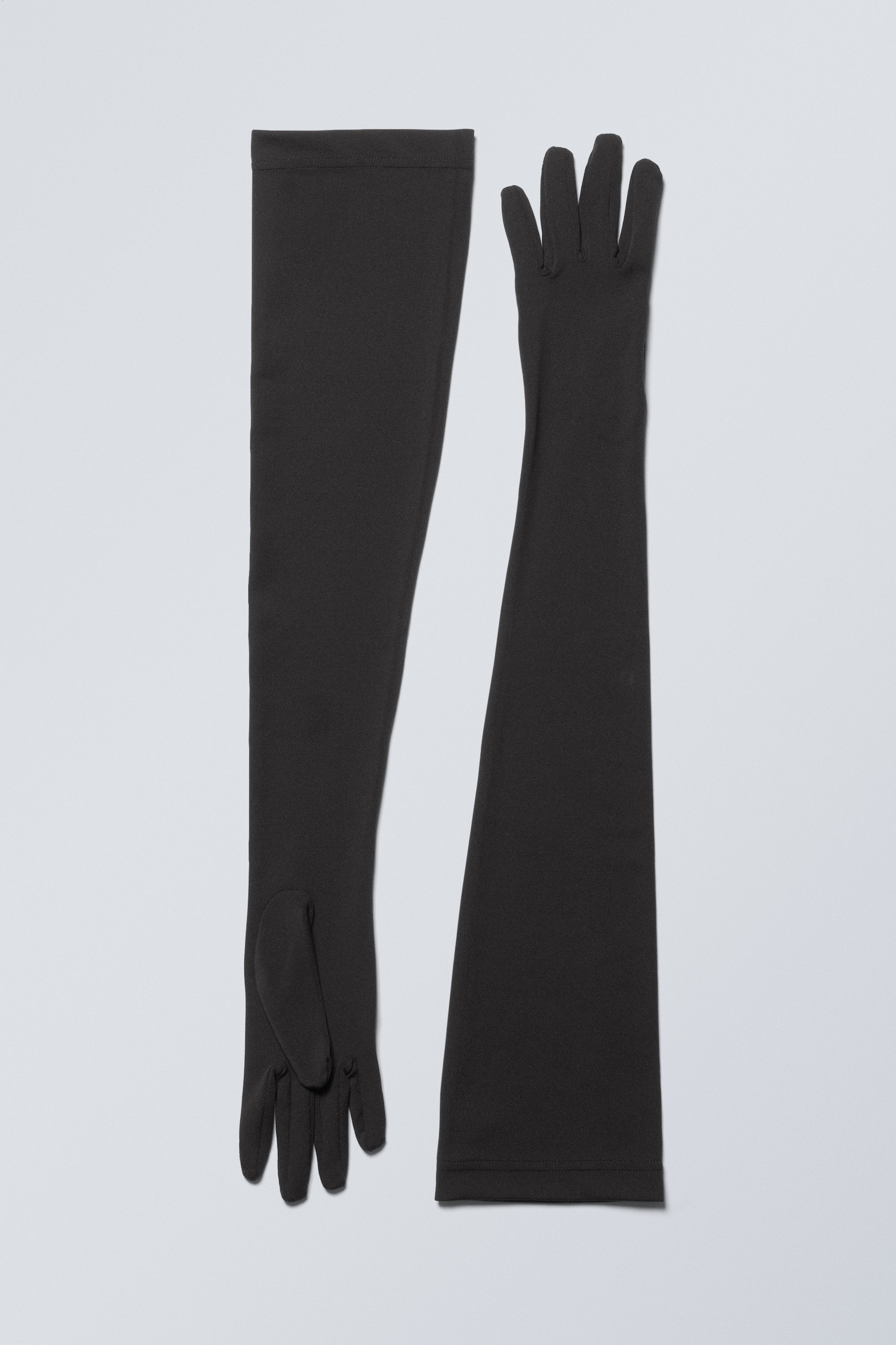 Black - Long Finger Gloves - 0