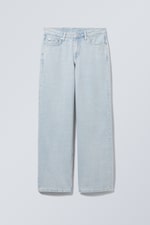 Opulent Blue – Bleu clair - Jean jambe large taille basse Ample - 0